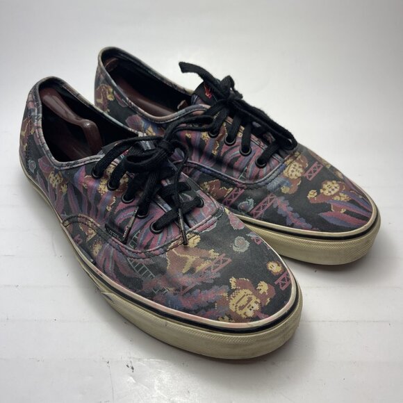 VANS X Nintendo Authentic Donkey Kong Shoes Mens Sz 13 Low Top Sneakers - Picture 1 of 16